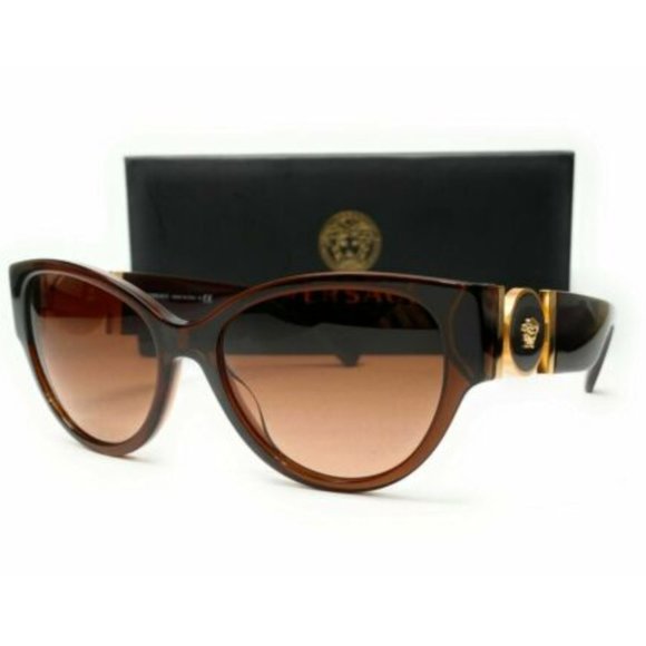 Versace Women's Transparent Brown Sunglasses!